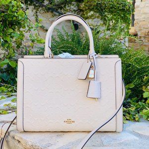 NWT Coach signature Zoe satchel signature bag